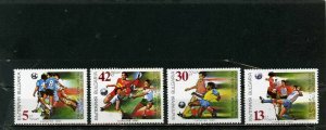 BULGARIA 1990 SOCCER WORLD CUP ITALY SET OF 4 STAMPS  MNH