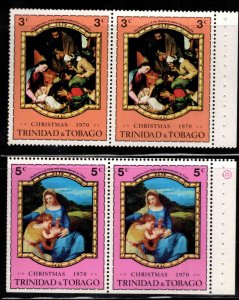 Trinidad  & Tobago Scott 191a, 492a MNH** Booklet panes of 2