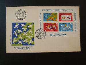 birds cooperation for safety in Europe FDC Romania 1975