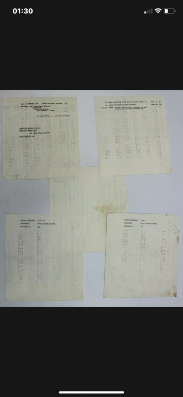 LOT of 5x SOUTH AMERICAN SHARE CERTIFICATES 1956 / 1957 (AUC)