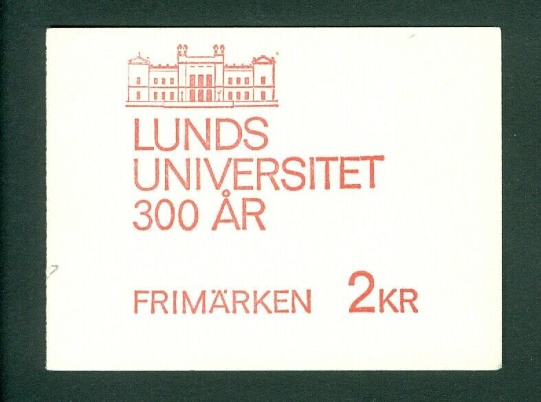 Sweden. Booklet. 1968. Mnh. Lund University 3oo Year. Sc.# 781A. Engr:Gutschmidt