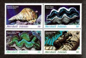 Marshall Islands 113a Mint NH Flora Fauna Sea Shells!