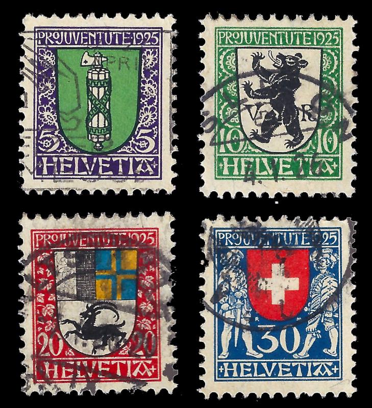 Switzerland 1925 Sc B33-36 uvf Pro Juventute
