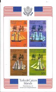 Turks & Caicos Islands #314a Ships  S/S (MNH)CV$2.25