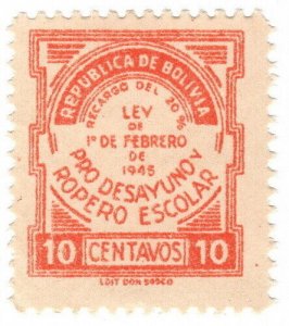 (I.B) Bolivia Revenue : School Fees 10c