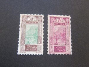 French Guiana 1913 Sc 67,102 MH