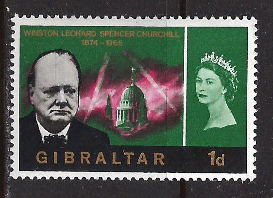 Gibraltar ~ Scott # 172 ~ MLH ~ Churchill Memorial