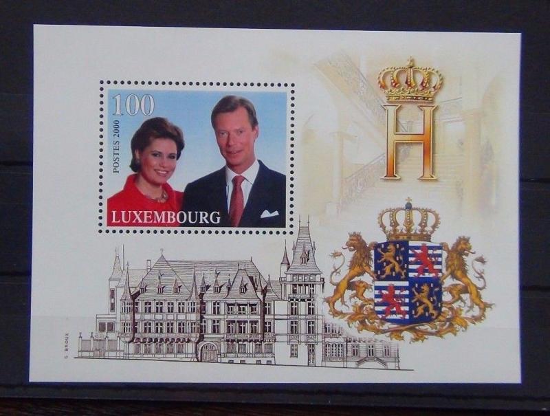 Luxembourg 2000 Swearing in of Prince Henri Miniature Sheet MNH