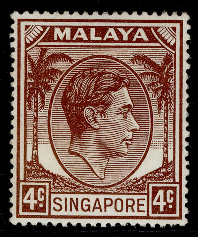 SINGAPORE GVI SG19 4c brown M MINT.