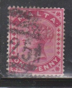 MALTA Scott # 9 Used - Queen Victoria