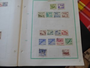 Chile Airmails and Telegraph Stamp Collection 1936-1970 on Yvert Album Pages