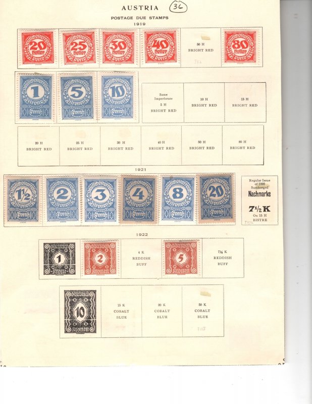 Austria - Collection  / Lot of 96 Stock & Album Pages for Collector or Resale