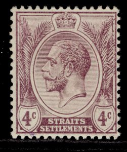 MALAYSIA - Straits Settlements GV SG197, 4c dull purple, LH MINT.