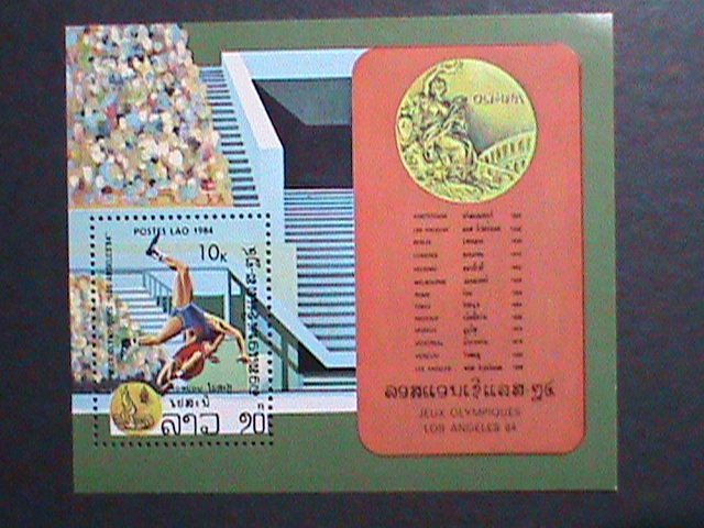 ​LAOS-1984 SC#528 OLYMPIC GAME-LOS ANGELES- PRICE WINNERS MNH-S/S-VERY FINE