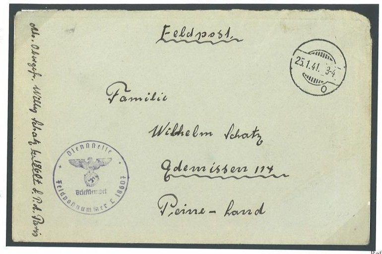 J297 1941 GB JERSEY WW2 German Occupation *Anti-Aircraft Battery* Feldpost Cover