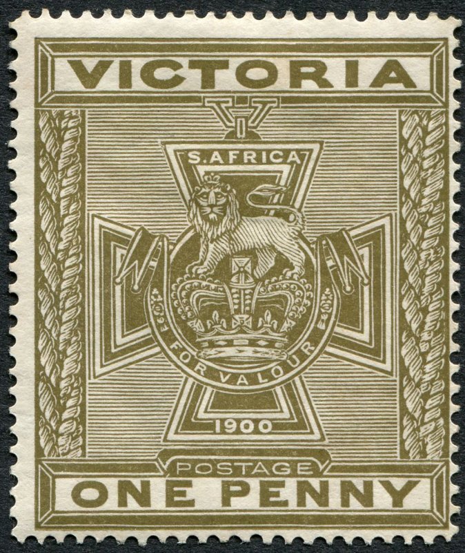 Victoria 1900 1d (1s) olive-brown SG 374 unused