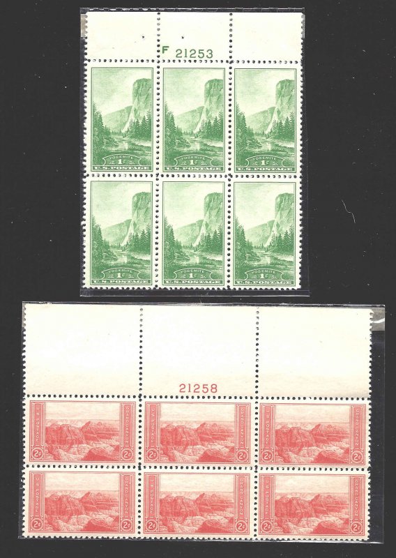 740-741 Mint,OG,NH... Plate Blocks of 6... SCV $3.80