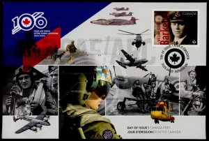 Canada S127 pre-paid Commemorative envelope - 100th Anniv of the RCAF