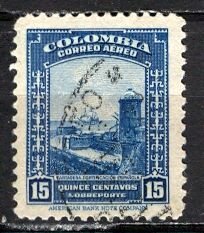 Colombia; 1948: Sc. # C153: Used Single Stamp