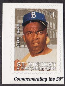 St. Vincent # 2432, Baseball - Jackie Robinson, NH, 1/2 Cat