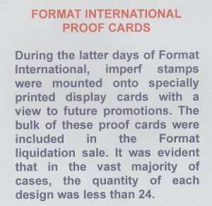 AJMAN 1968 PAINTINGS of DOGS  imperf on FORMAT INT PROOF CARD