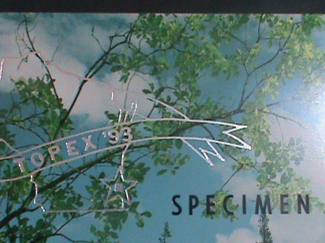 ​MONGOLIA-1993-SPECIMEN-SILVER REPLICA-THE LOVELY TURTLE IMPERF MNH S/S- SHEET