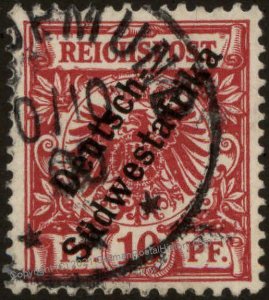 German 1898 SW Africa SWAKOPMUND DSWA Mi7 Overprinted Deutsches Reich 104243