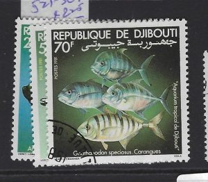 Djibouti Fish SC 521-3 VFU (1gsu) 