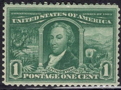 US Stamp Scott #323 Mint Hinged SCV $22.50. Nice Margins.
