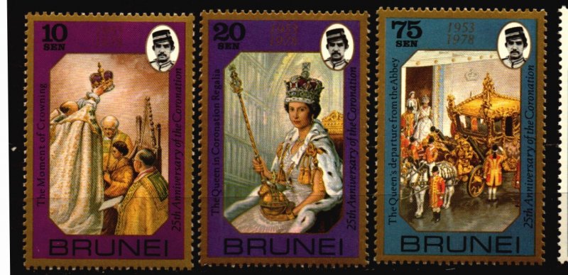 Brunei Unused NH Scott 229 - 231