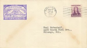 726 3c GEORGIA - OGLETHORPE - Unknown cachet #18