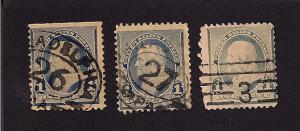 219 -1890  1¢ dull blue Franklin Issue