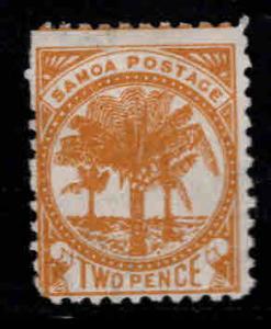 Samoa Scott 13f MH*  perf 11 wmk 62 Star NZ wide apart ...orange yellow