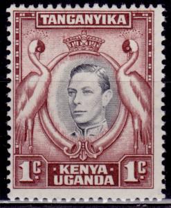 Kenya, Uganda & Tanganyika, 1938, KGVI, Kavirando Cranes, Scott# 66, MLH