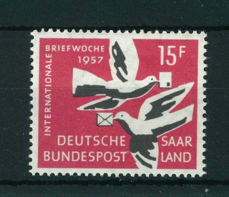 Germany Saar 1957 International Correspondence Week stamp. MNH. Sg 405