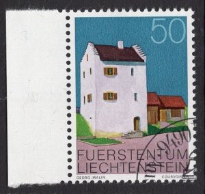Liechtenstein   #642   cancelled  1978  buildings  50rp