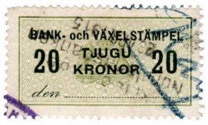 (I.B) Sweden Revenue : Bill of Exchange 20Kr