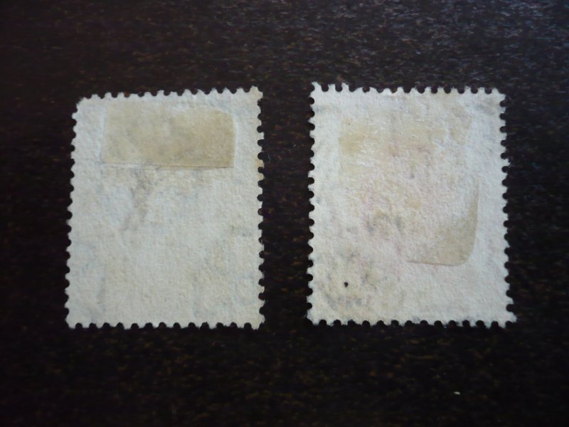 Stamps - Zanzibar - Scott# 100-101 - Used Part Set of 2 Stamps