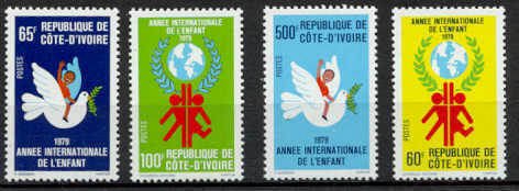 Ivory Coast Mi.587-90 MNH VF Children year