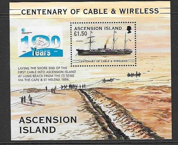 ASCENSION SGMS794 1999 CABLE AND WIRELESS  MNH 