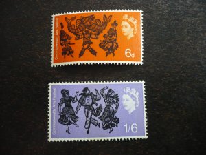 Stamps - Great Britain - Scott# 428-429 - Mint Never Hinged Set of 2 Stamps