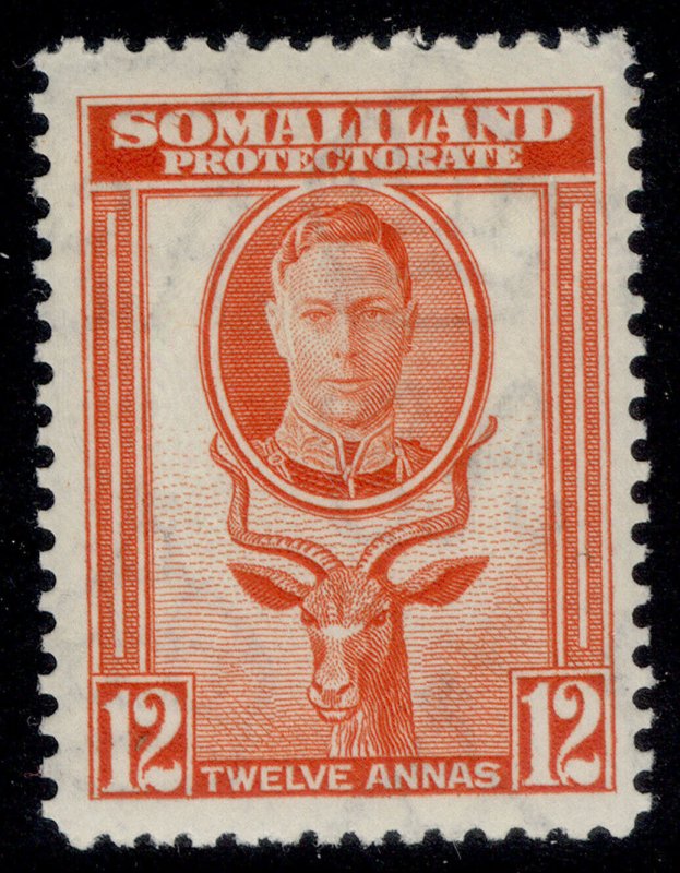 SOMALILAND PROTECTORATE GVI SG112, 12a red-orange, M MINT.