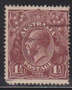 AUSTRALIA - Scott # 63a Used - KGV Head