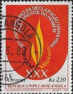 1979 Angola  Human Rights Emblem  SC#612 Used