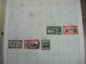 NEW ZEALAND, assortment of Stamps hinged on pages
