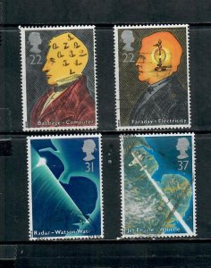 G.B 1991 COMMEMORATIVES  SET SCIENTIFIC INVENTIONS  USED h 201221