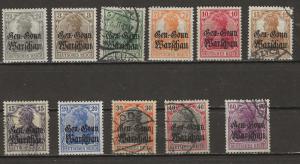 German Occupation of Poland N6-16 Mint Hinged & used ( # 10= Mint NO Gum)