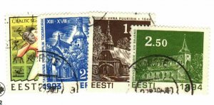 Estonia #243, 262, 279-80 used