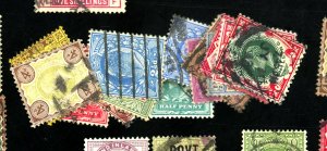 GREAT BRITAIN #127-38 138A USED FVF Cat $410