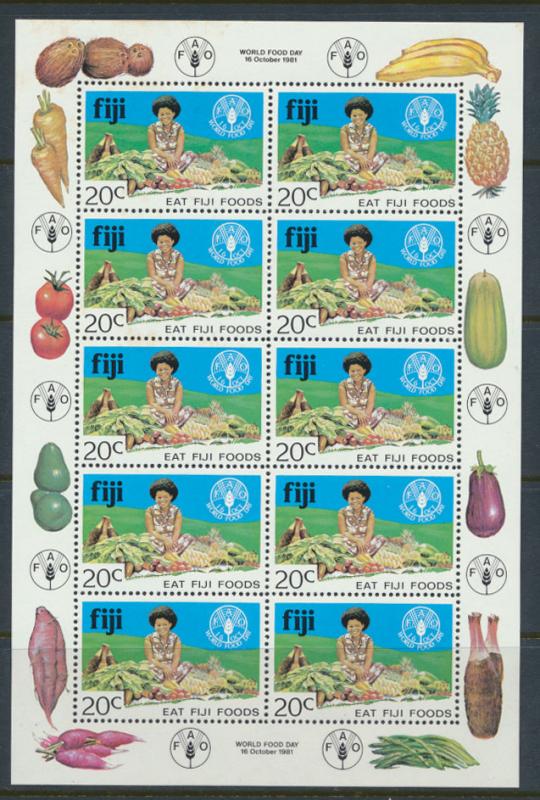 Fiji SG 619 SC# 449 MH World Food Day Sheetlet see scan 